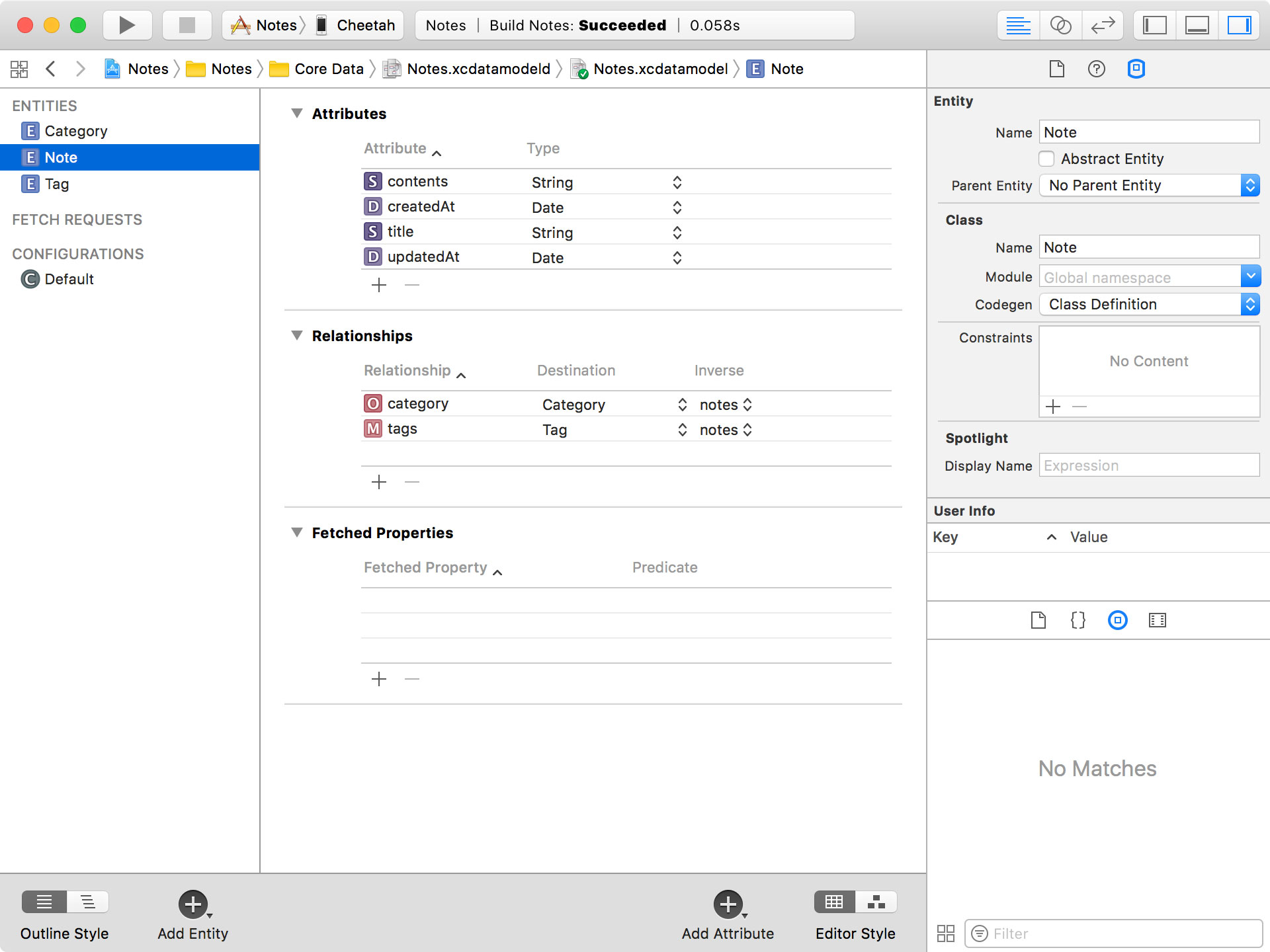 Core Data Code Generation