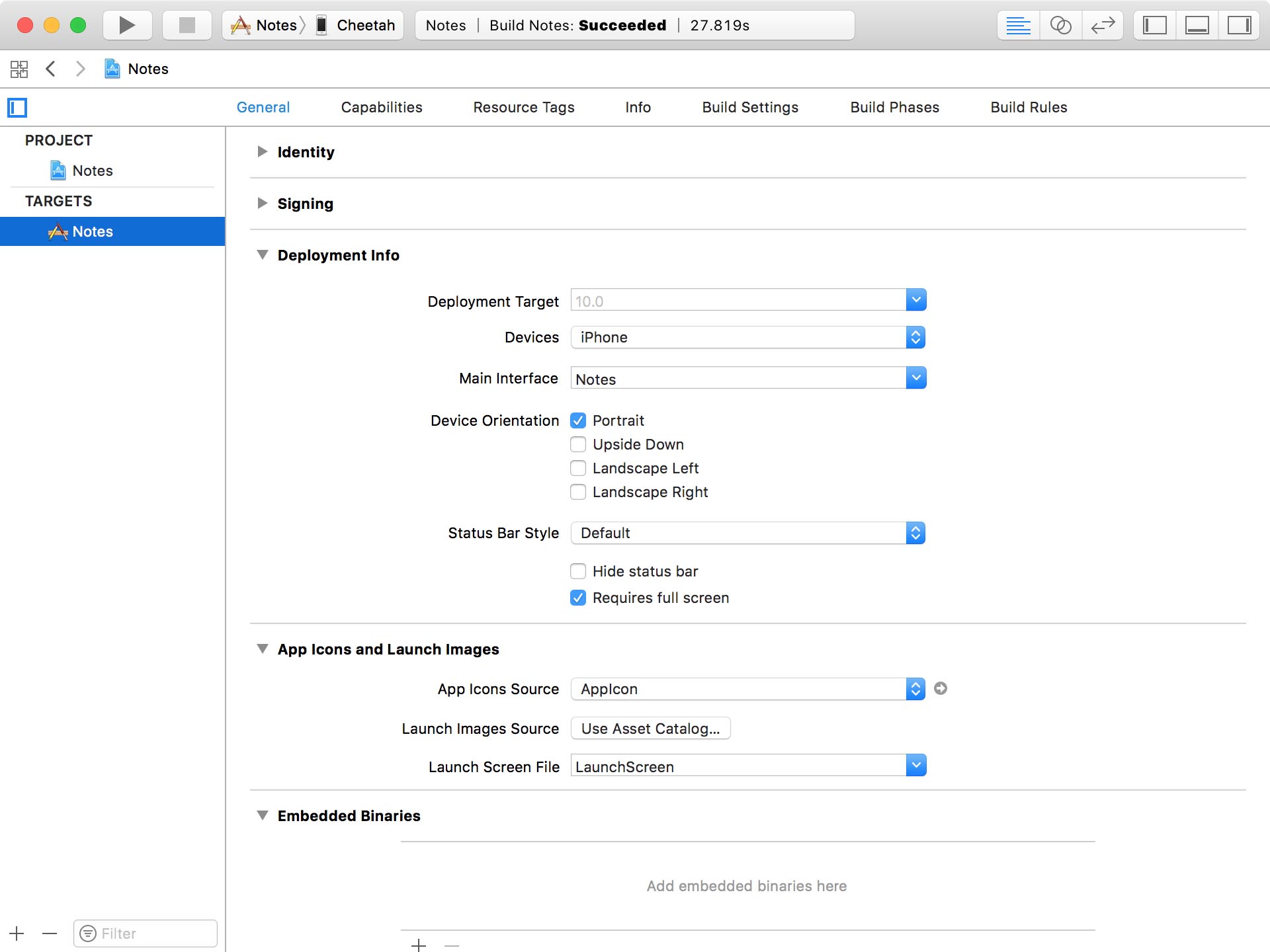 Configuring the Target