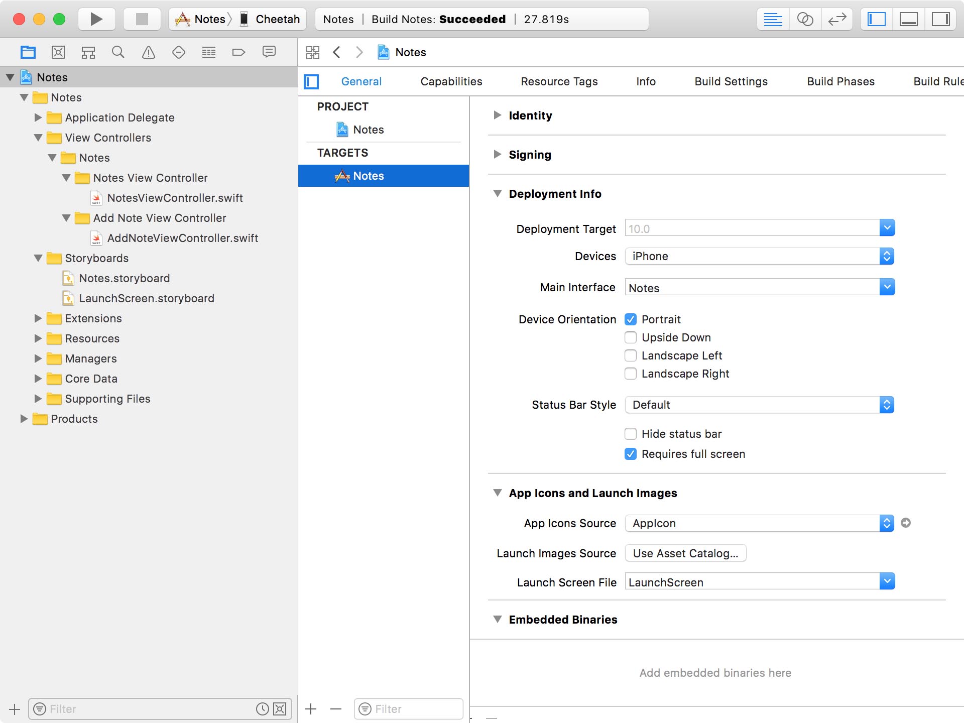 Updating the Project Structure