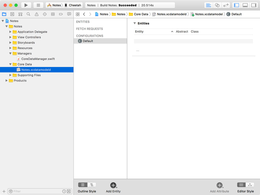 Creating the Data Model