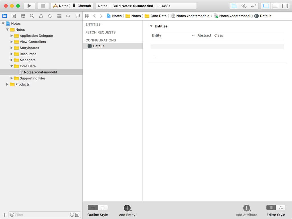 Exploring Xcode's Data Model Editor