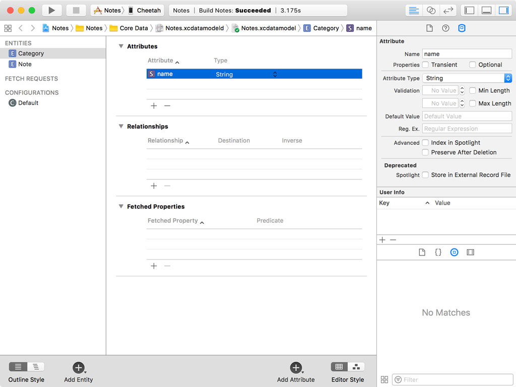 Adding the Category Entity