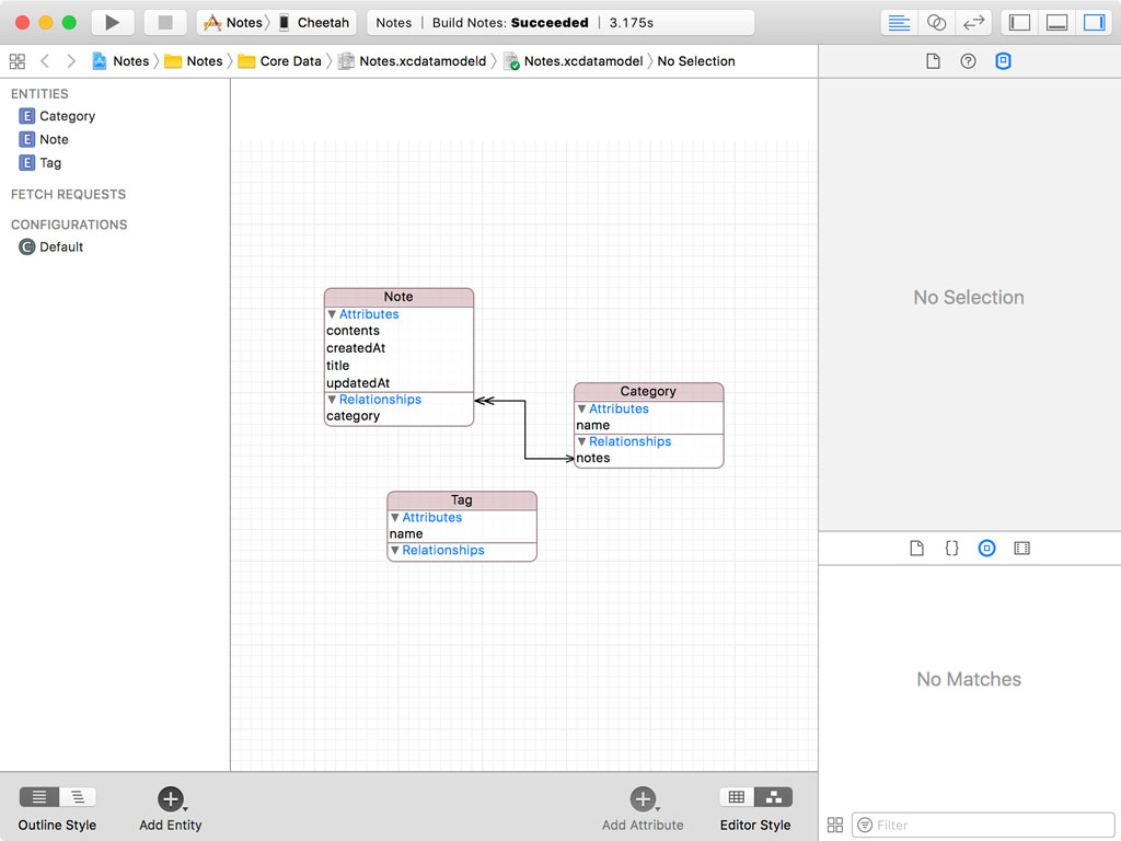 Visualizing the Relationships in the Data Model Editor