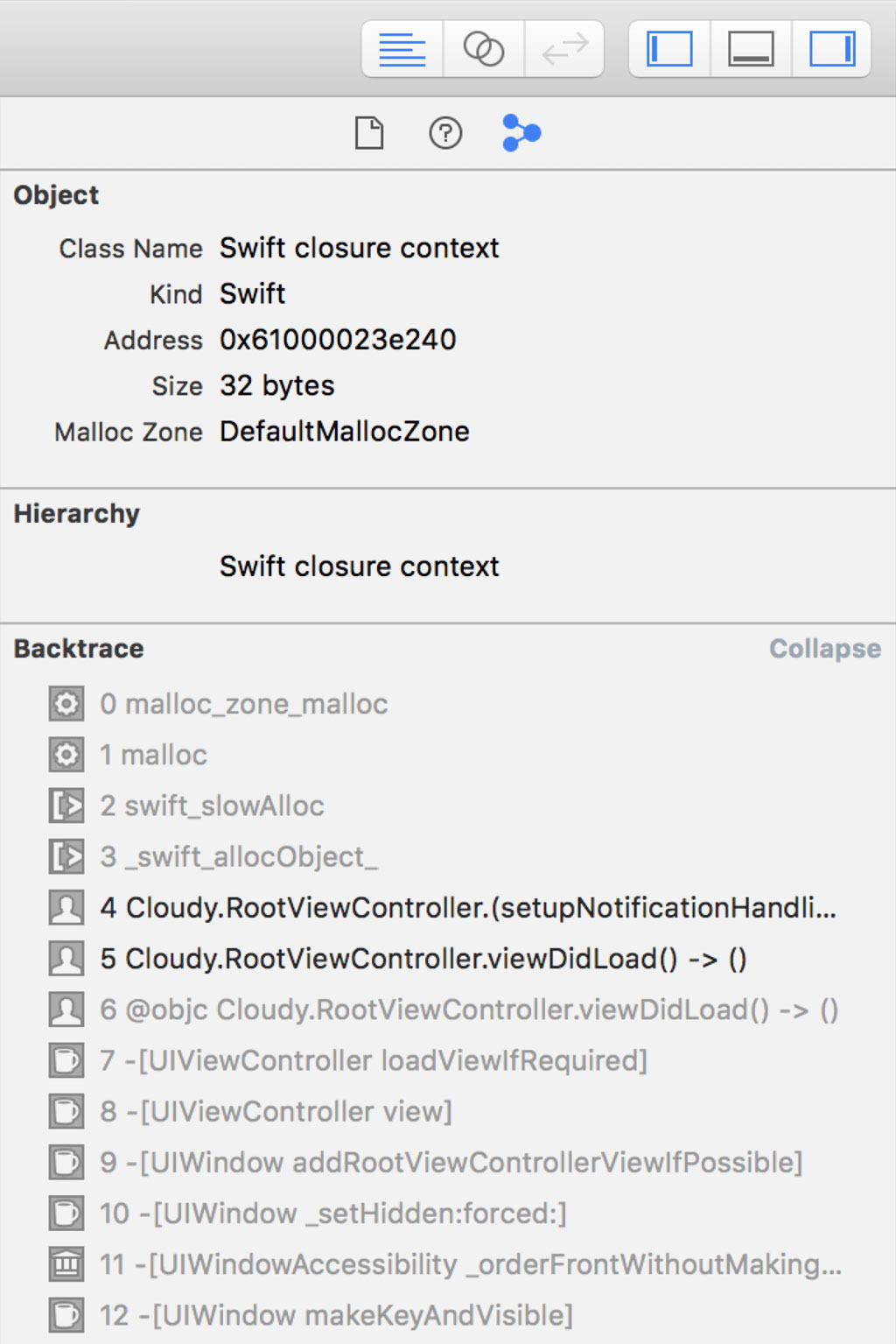 Collapse Allocation History