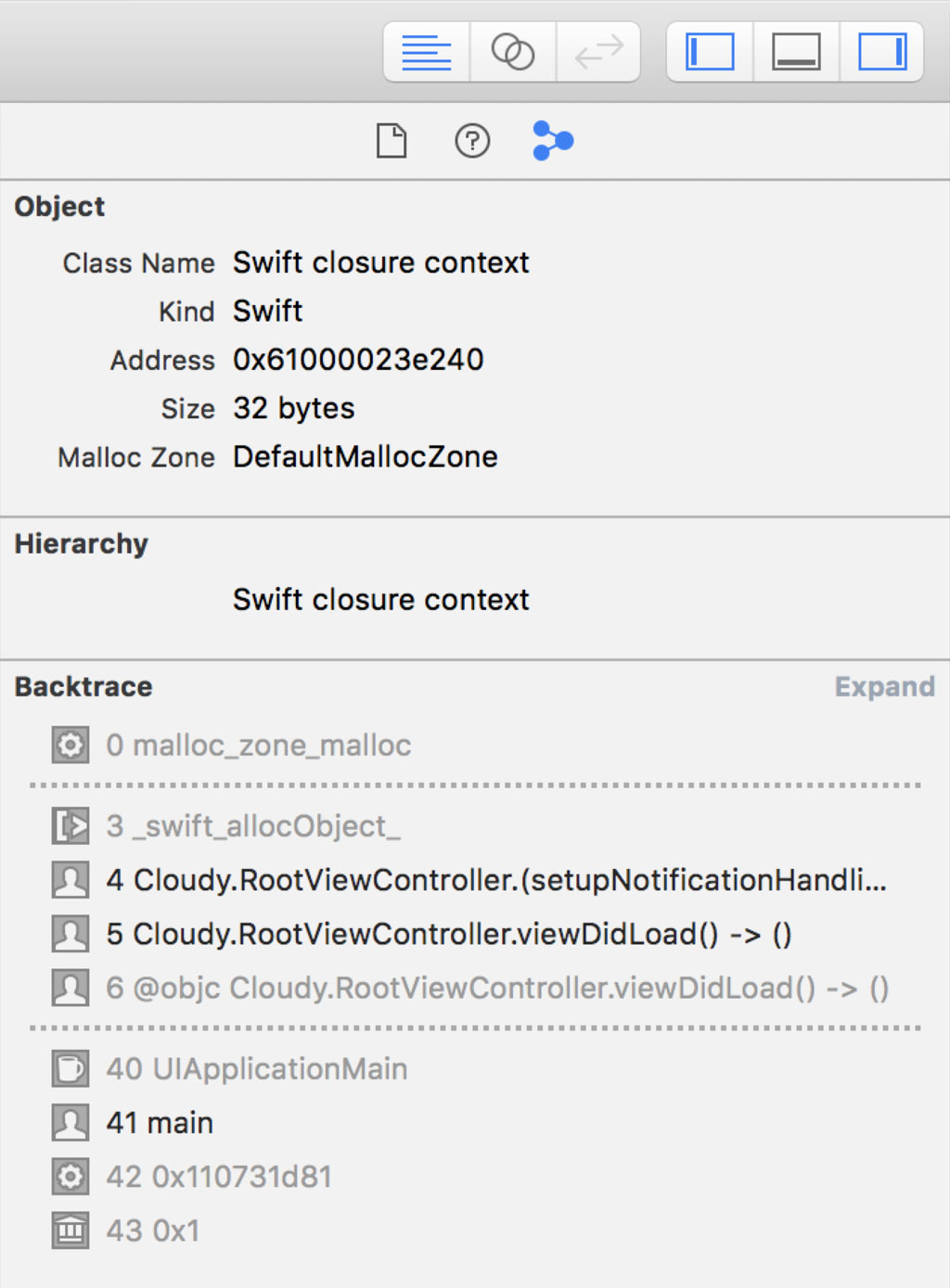 Collapsed Allocation History