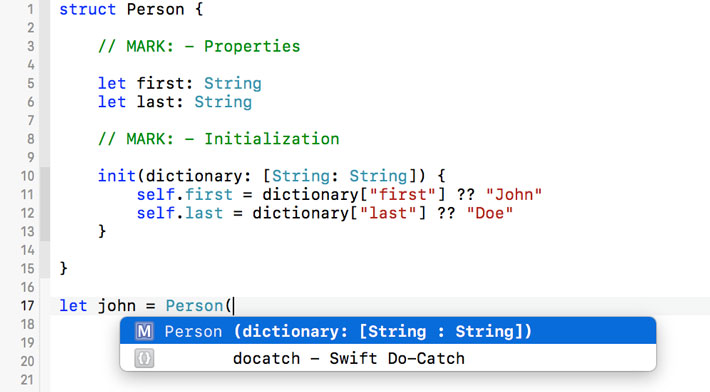 The initializer is no longer available if we define a custom initializer in the structure definition.
